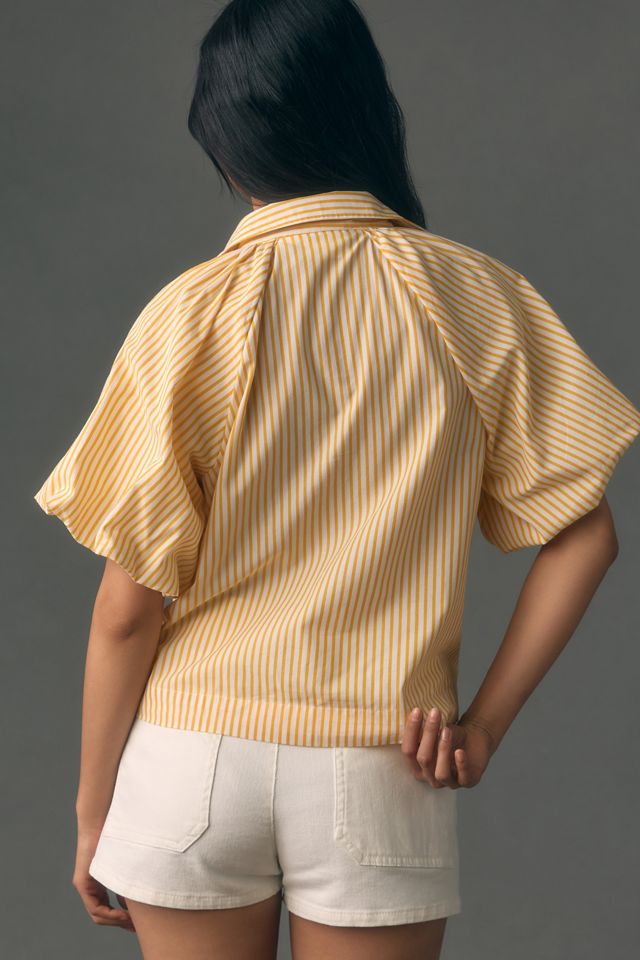 Blusa de Manga Burbuja a Rayas Maeve Zooey #3