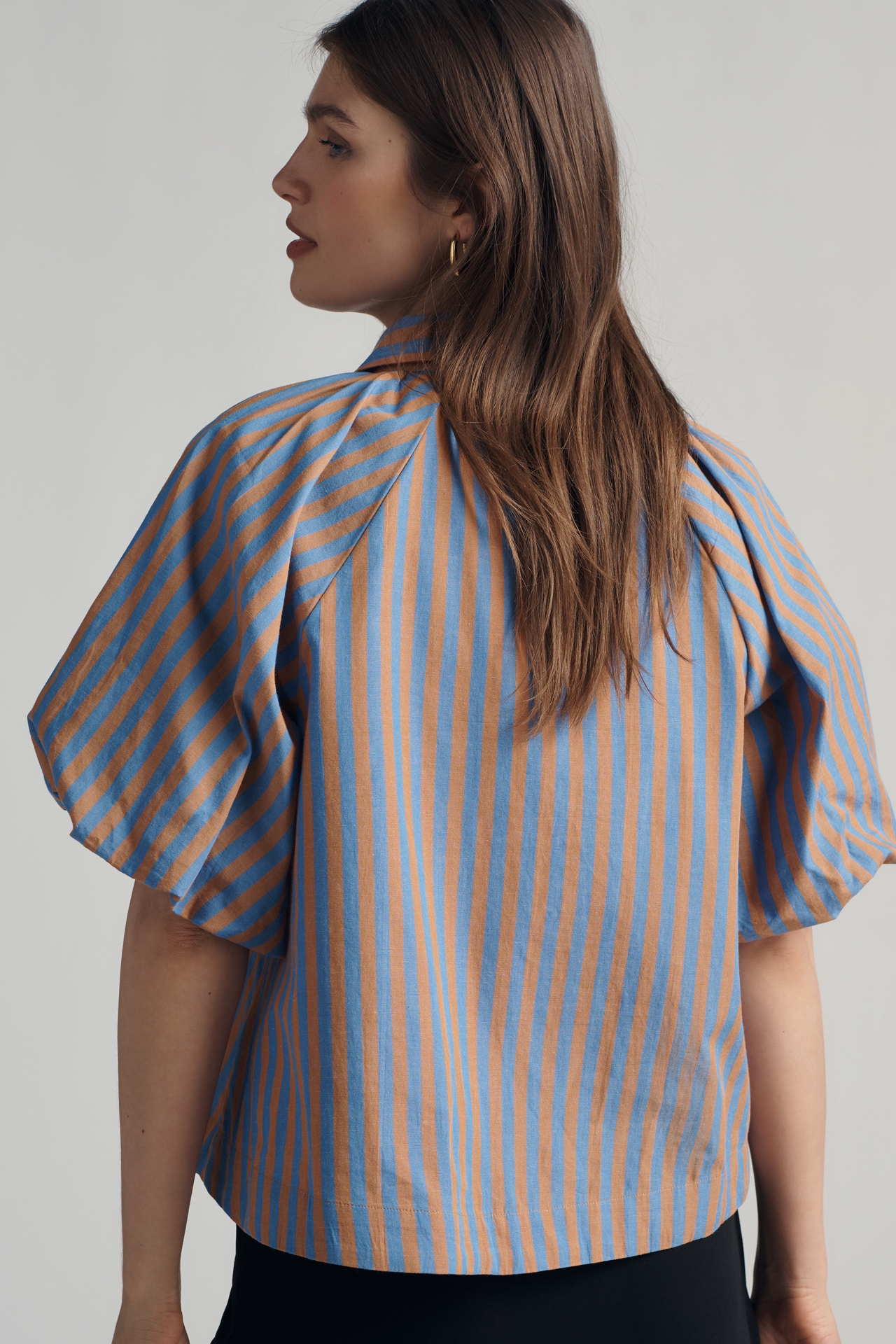 The Zooey Bubble-Sleeve Blouse by Maeve