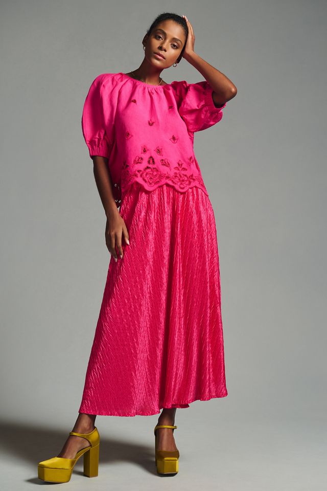 By Anthropologie Cutwork Blouse #3