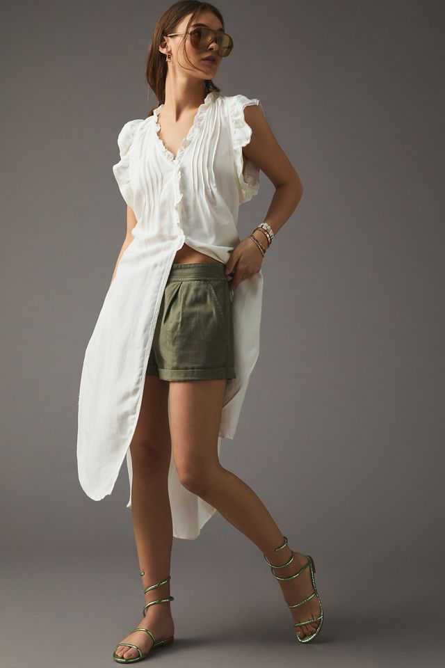 By Anthropologie Long Ruffled Tunic #4