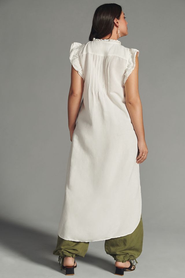 By Anthropologie Long Ruffled Tunic #7