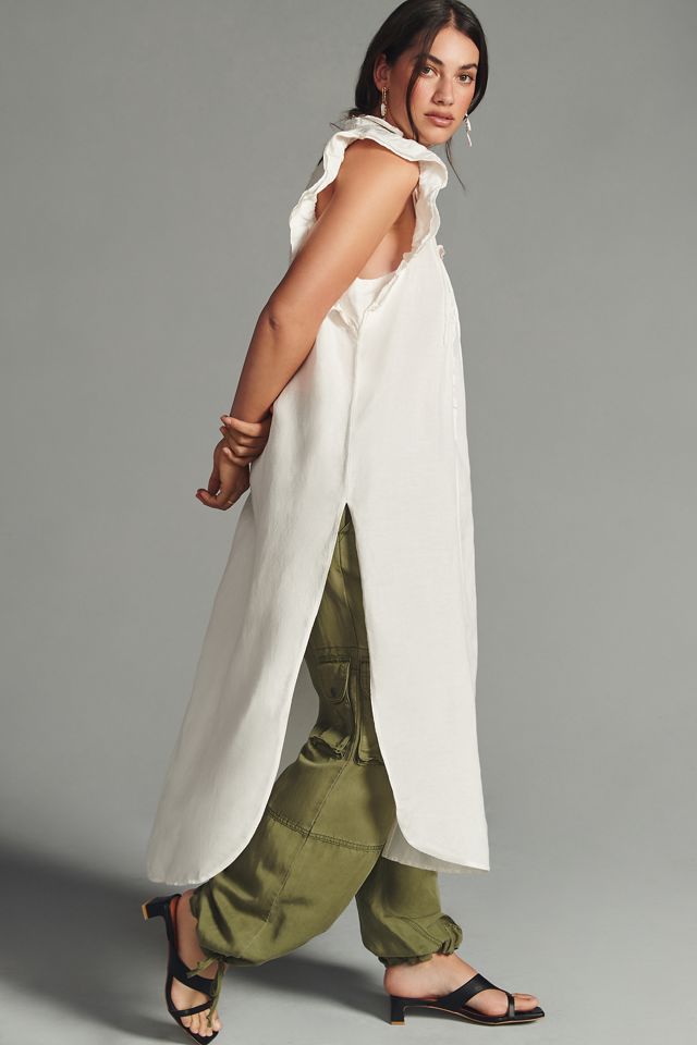 By Anthropologie Long Ruffled Tunic #9