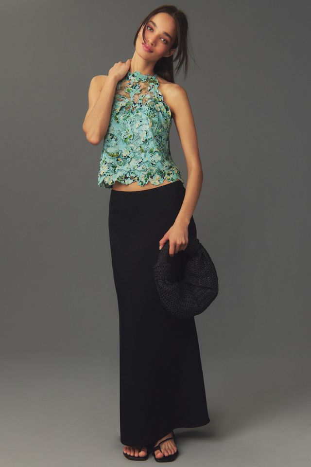 By Anthropologie Printed Appliqué Tank #2