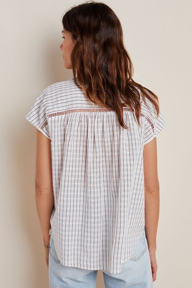 The Serena Surf Henley Blouse #1