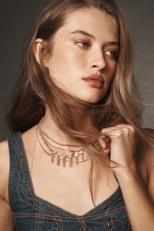 Pilcro Embroidered Peplum Corset Top #3