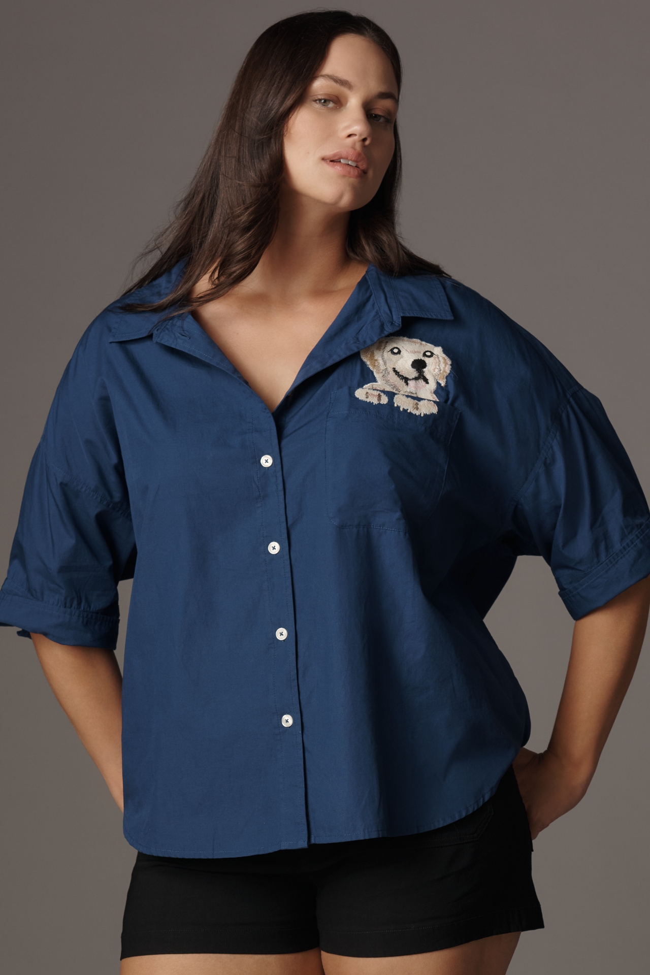 Maeve Mabel Pocket Buttondown Shirt