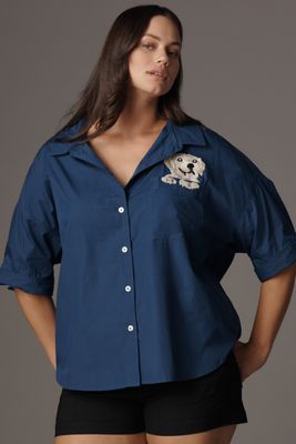 Camisa Maeve con Bolsillo Bordado y Botones