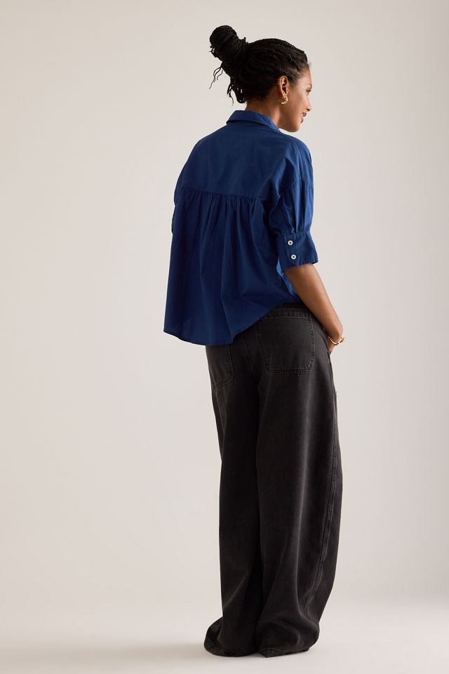 Camisa Maeve con Bolsillo Bordado y Botones #1
