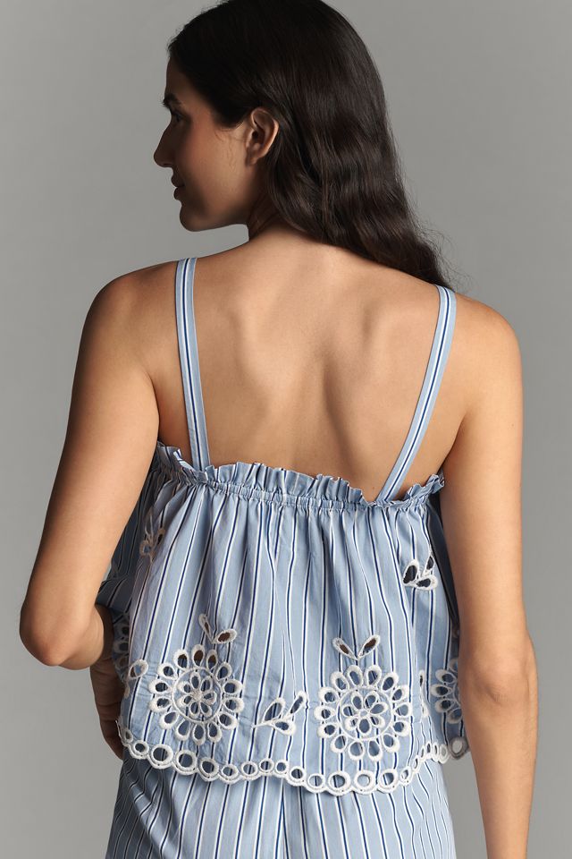 Maeve Embroidered Eyelet Tank #2