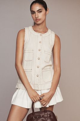 Maeve Sleeveless Patch Pocket Tunic