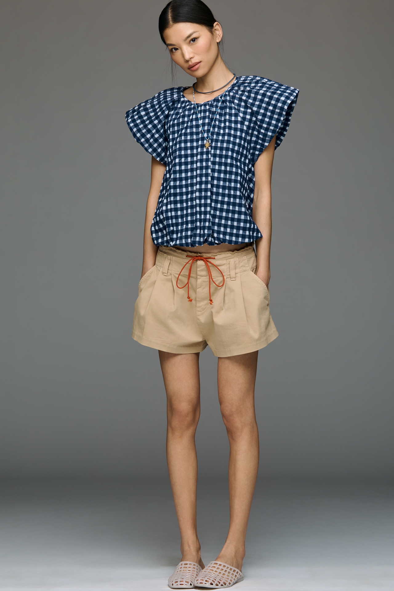 Maeve Textured Puff Sleeve Top