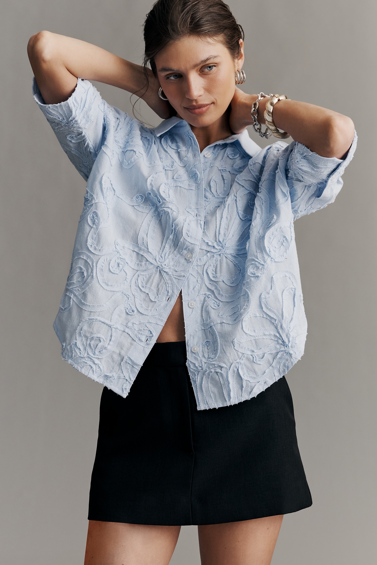 The Mabel Boxy Oxford Shirt by Maeve