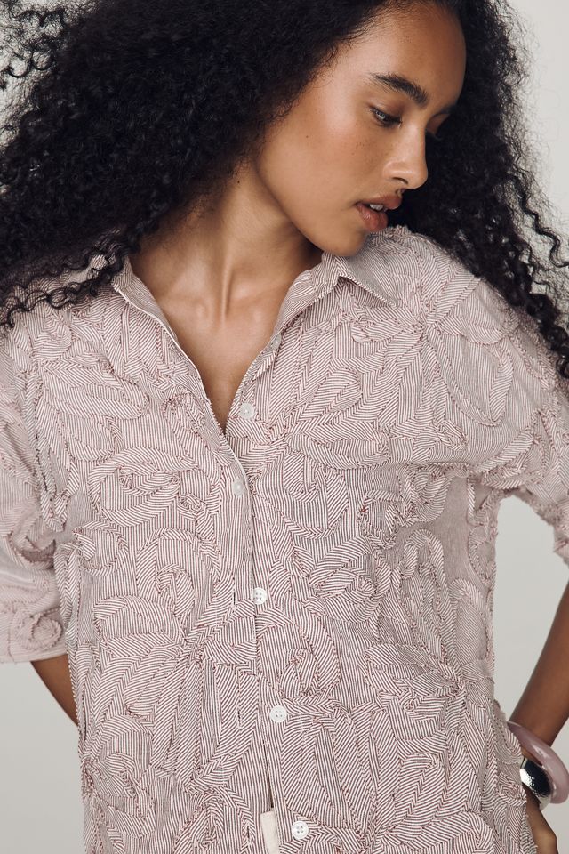 Maeve Mabel Boxy Oxford Shirt #3