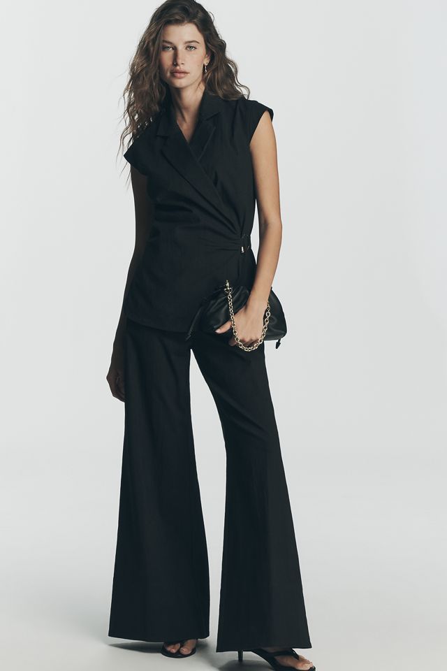 Maeve Short-Sleeve V-Neck Wrap Top #3