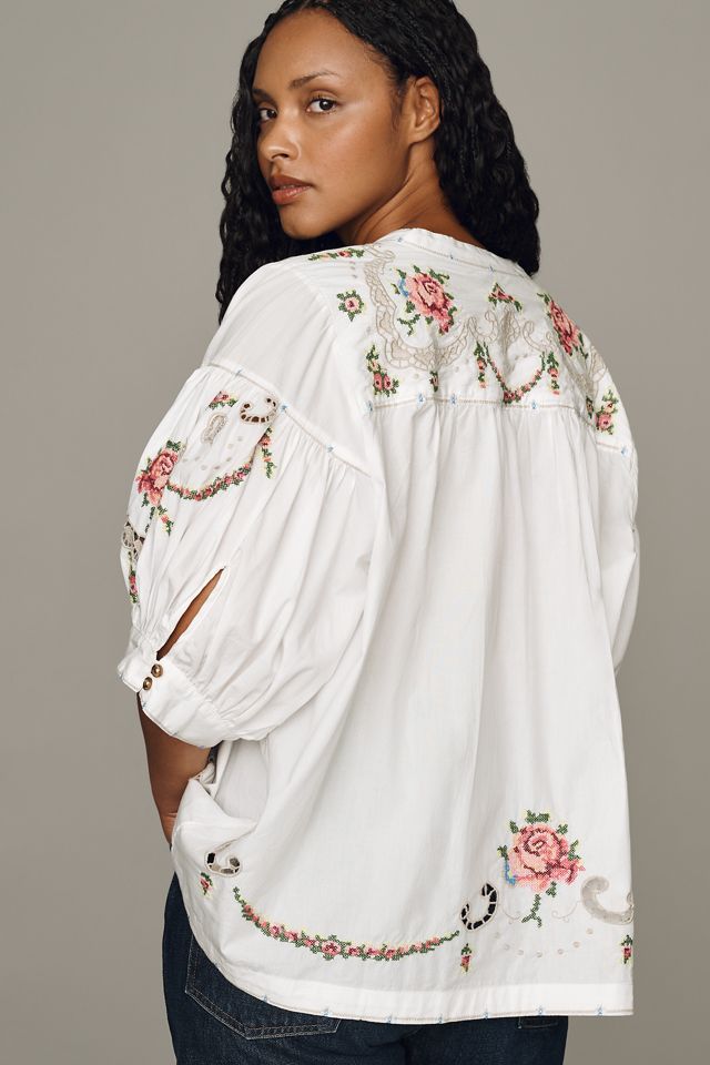 Darcey Popover Swing Top: Embroidered Edition #5