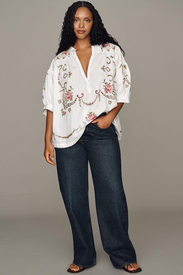 Darcey Popover Swing Top: Embroidered Edition #6
