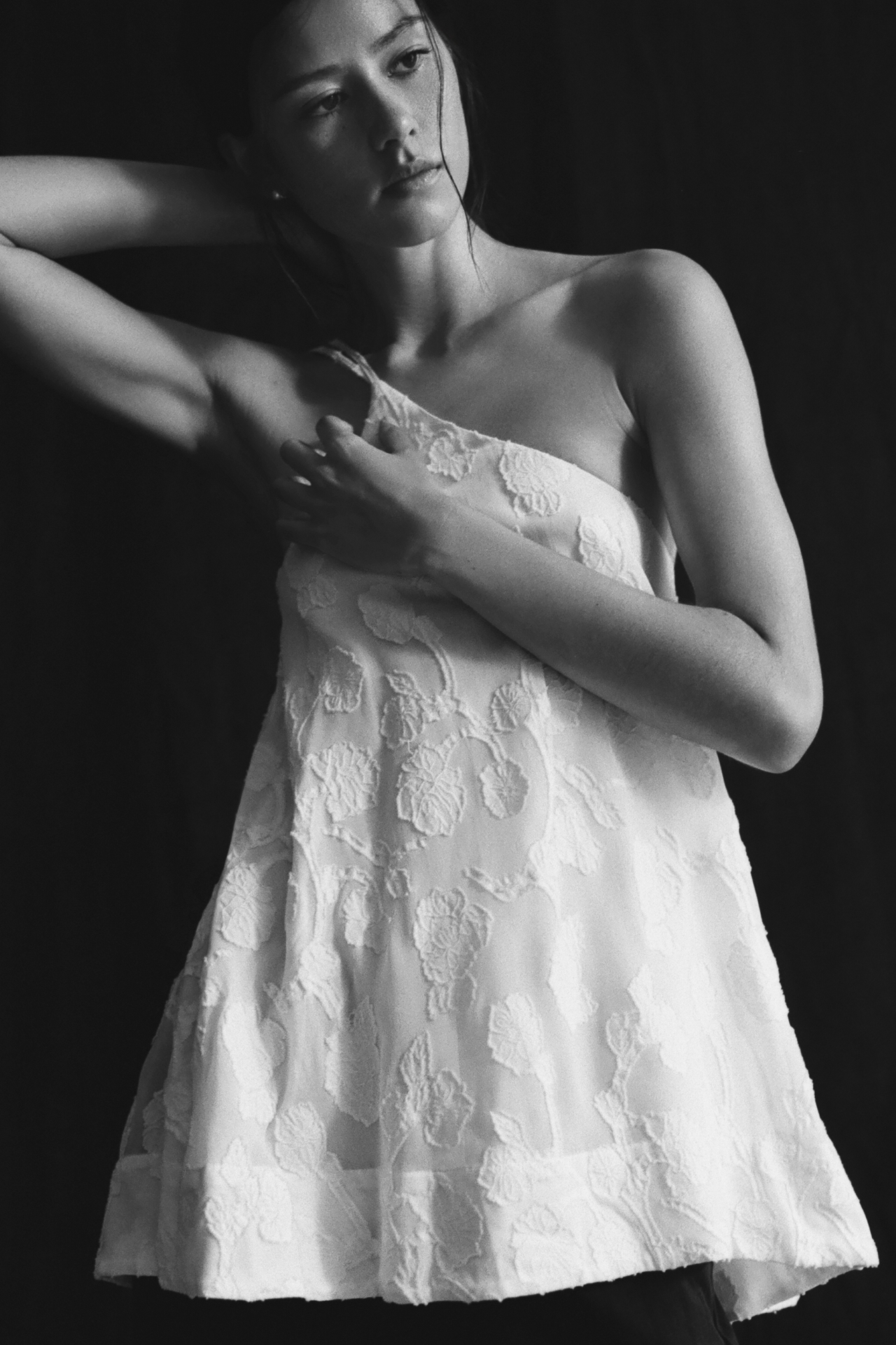Maeve One-Shoulder Floral Tunic