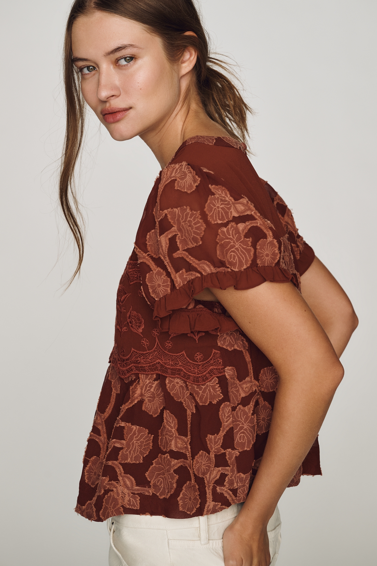 By Anthropologie Babydoll Top