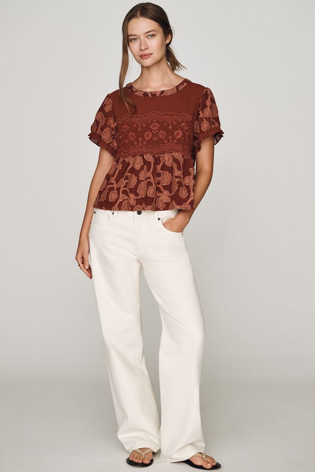 By Anthropologie Babydoll-Oberteil #3