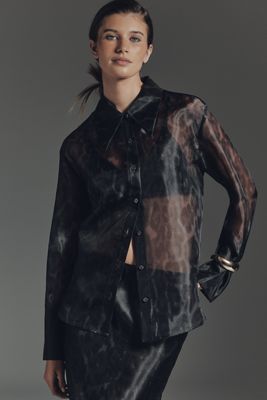 APPARIS Tyra Organza Buttondown Top