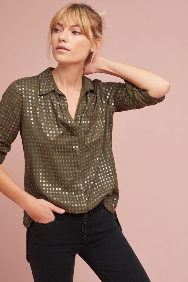 Sequined Buttondown #2