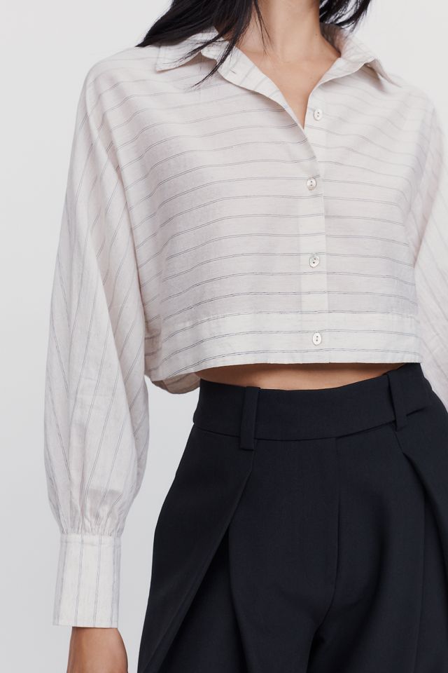 By Anthropologie Cropped Buttondown Shirt #2