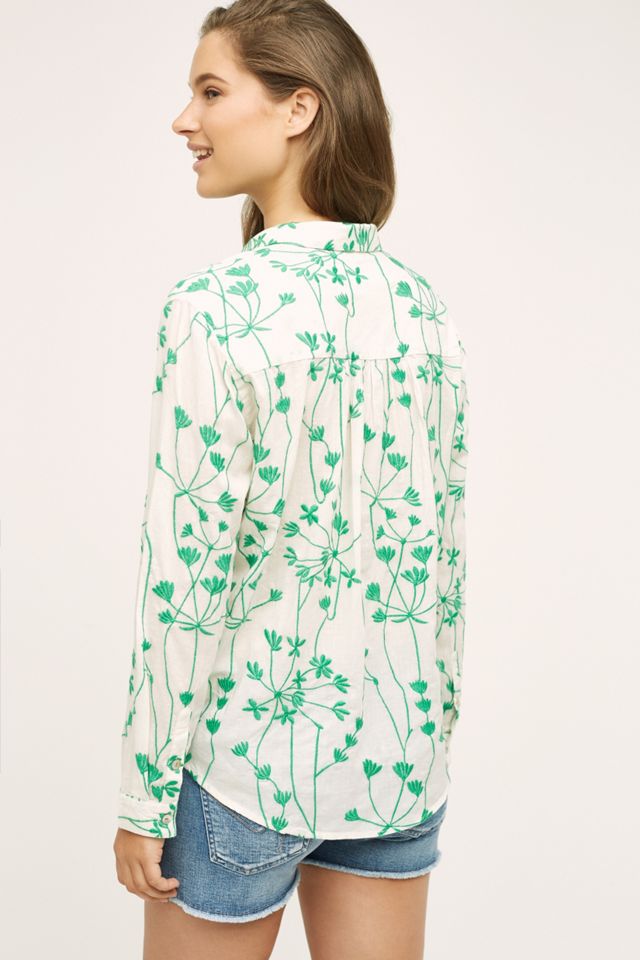 Embroidered Vines Buttondown #1