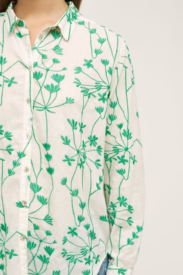 Embroidered Vines Buttondown #2
