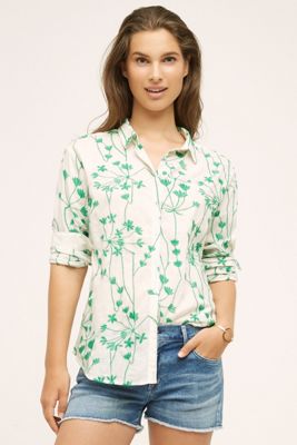 Embroidered Vines Buttondown