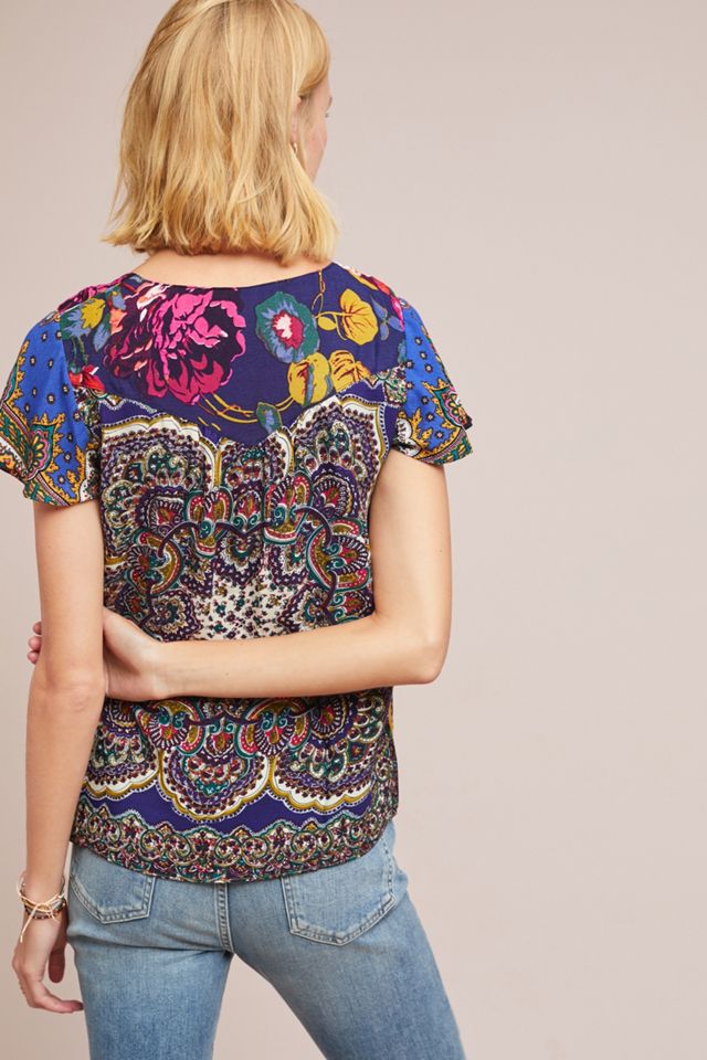 Teresita Scarf-Printed Blouse #1
