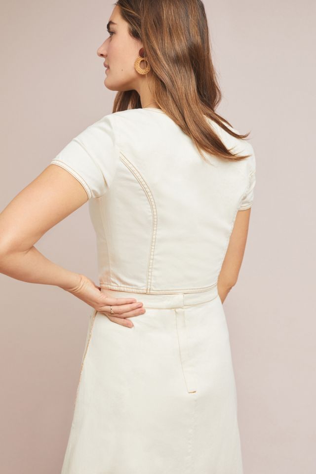 Parkland Button-Front Denim Top #2