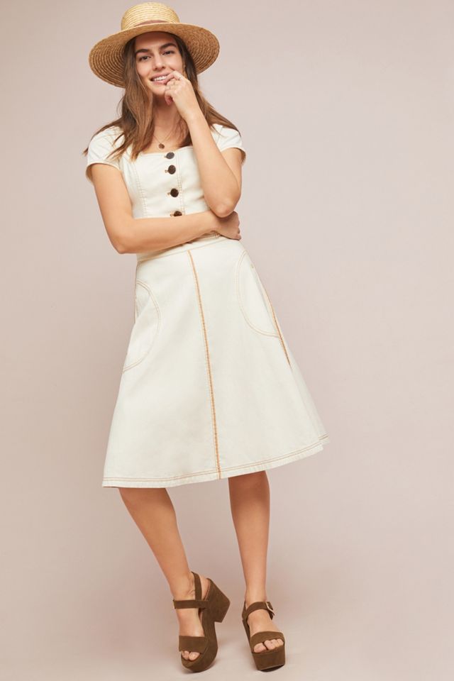 Parkland Button-Front Denim Top #3