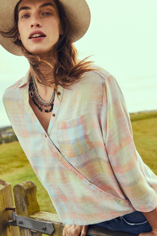 Wrapped Plaid Top #4