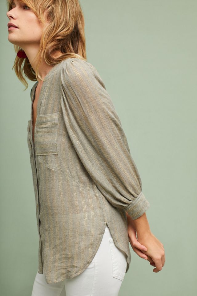Itzel Metallic Buttondown #2