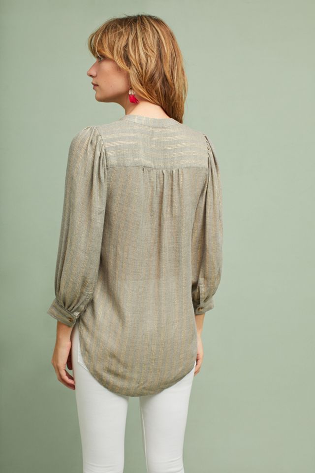 Itzel Metallic Buttondown #3