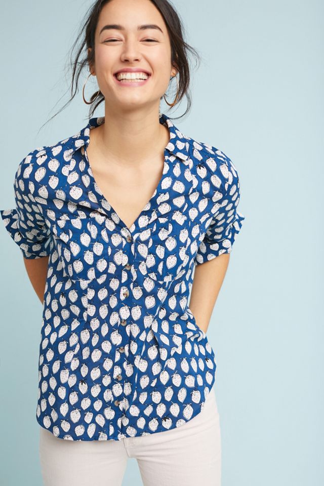 Rochelle Printed Buttondown #2