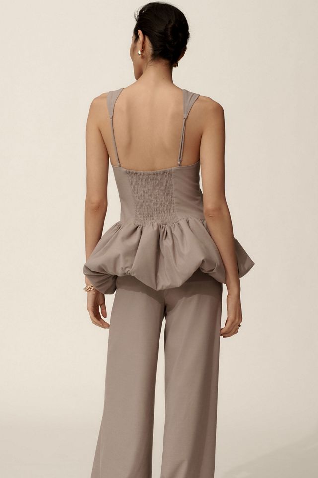 For Love & Lemons Marianne Bubble-Hem Corset Top #1