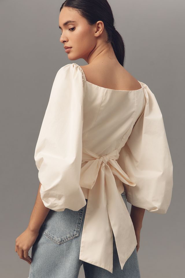For Love & Lemons Bow-Back Corset Blouse #2