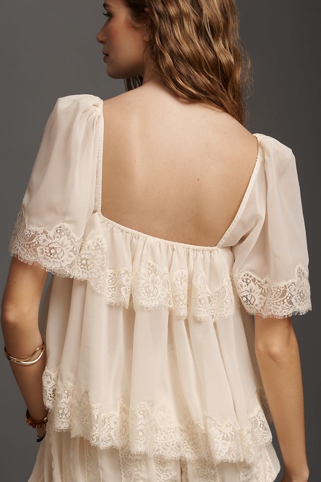 For Love & Lemons Juniper Tiered Top #1