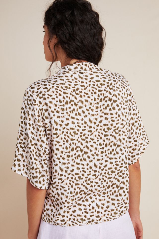 Beachgold Cheetah Buttondown #1