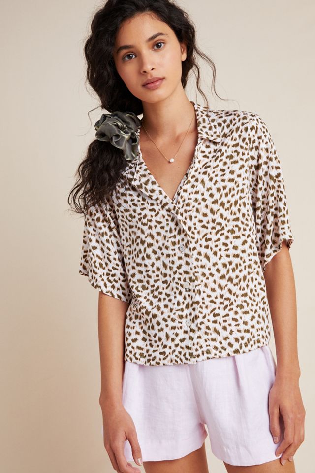 Beachgold Cheetah Buttondown #2