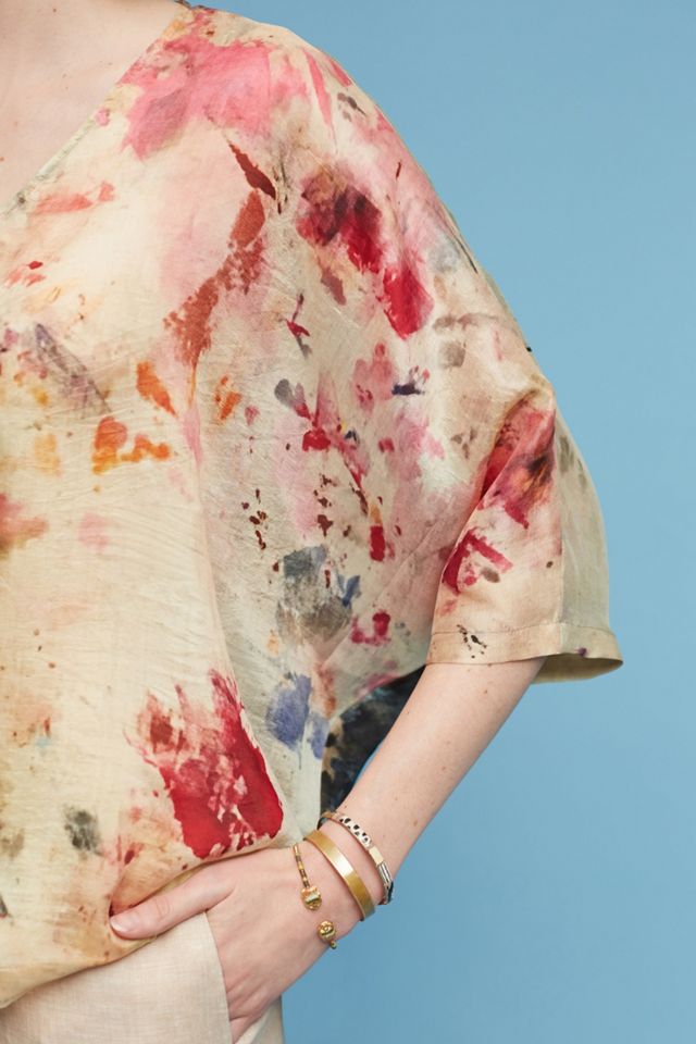 Silk Painterly Blouse #1