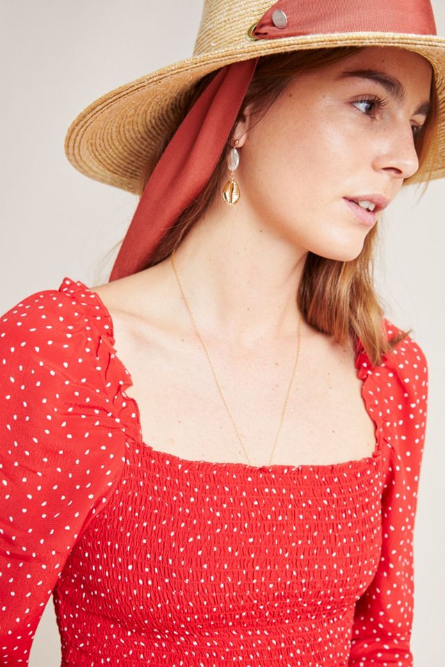 Smocked Polka Dot Blouse #3