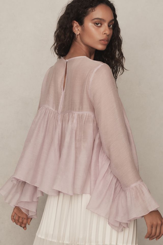By Anthropologie Godet Babydoll Blouse #1