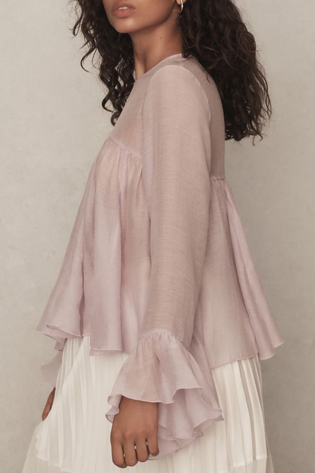 By Anthropologie Godet Babydoll Blouse #3
