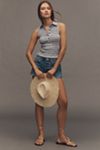 Pilcro Sleeveless Shirred Top