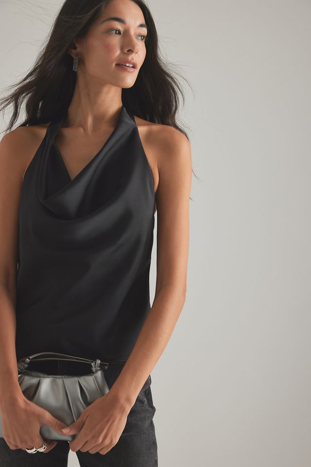 By Anthropologie Satin Halter Top #6
