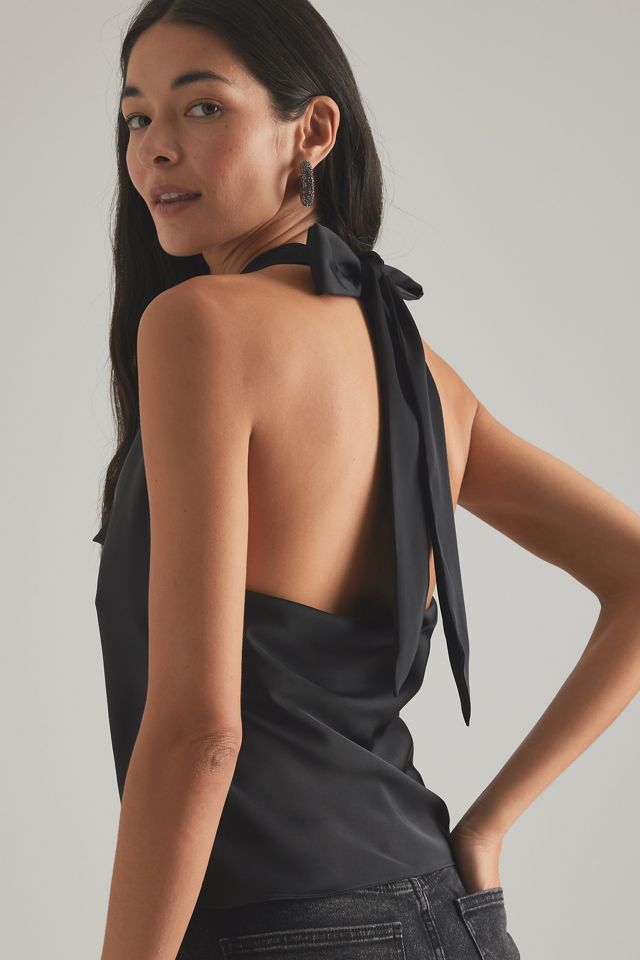 By Anthropologie Satin Halter Top #2