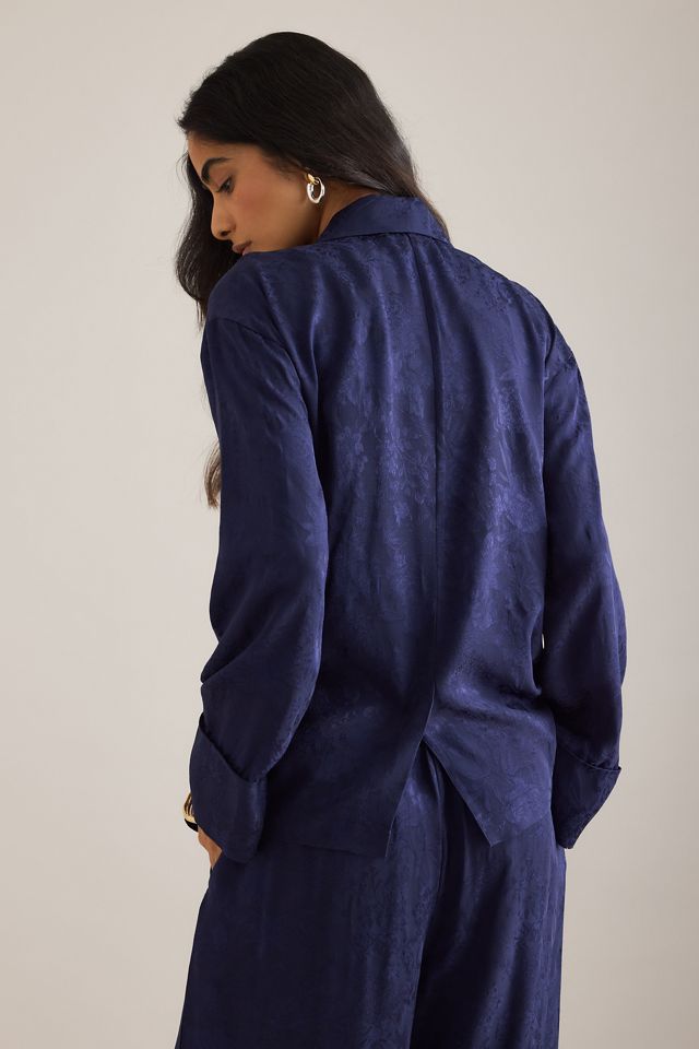 By Anthropologie Chemise croisée à double boutonnage en jacquard #1