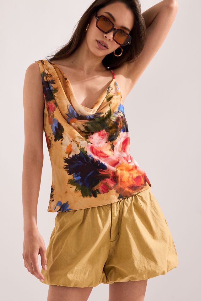 By Anthropologie Bedrucktes Cami-Top mit Schaldetail #2